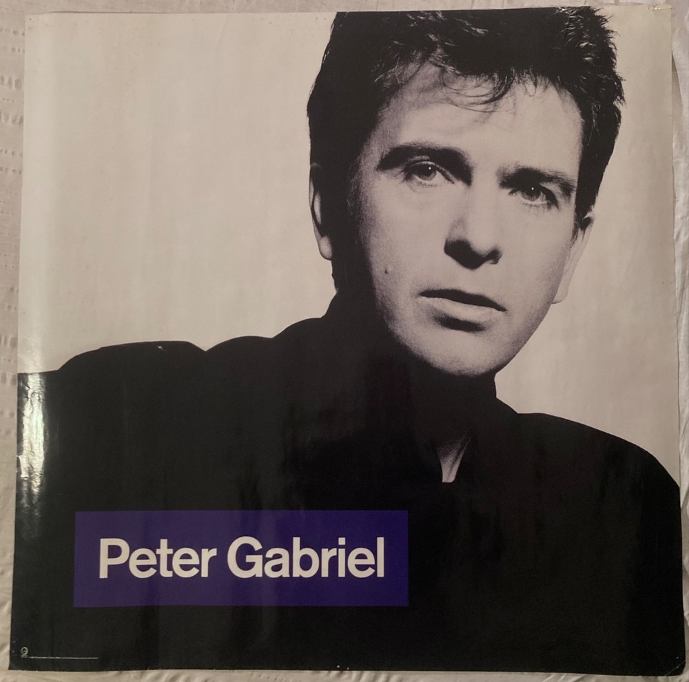 Peter Gabriel Large 1986 Promo Poster So Red Rain Sledgehammer Genesis