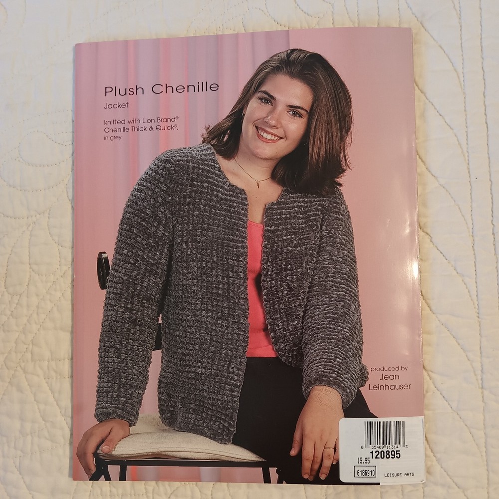 2001 Vtg Plus-Size Sweater Wardrobe Knitting & Crochet Pattern Book