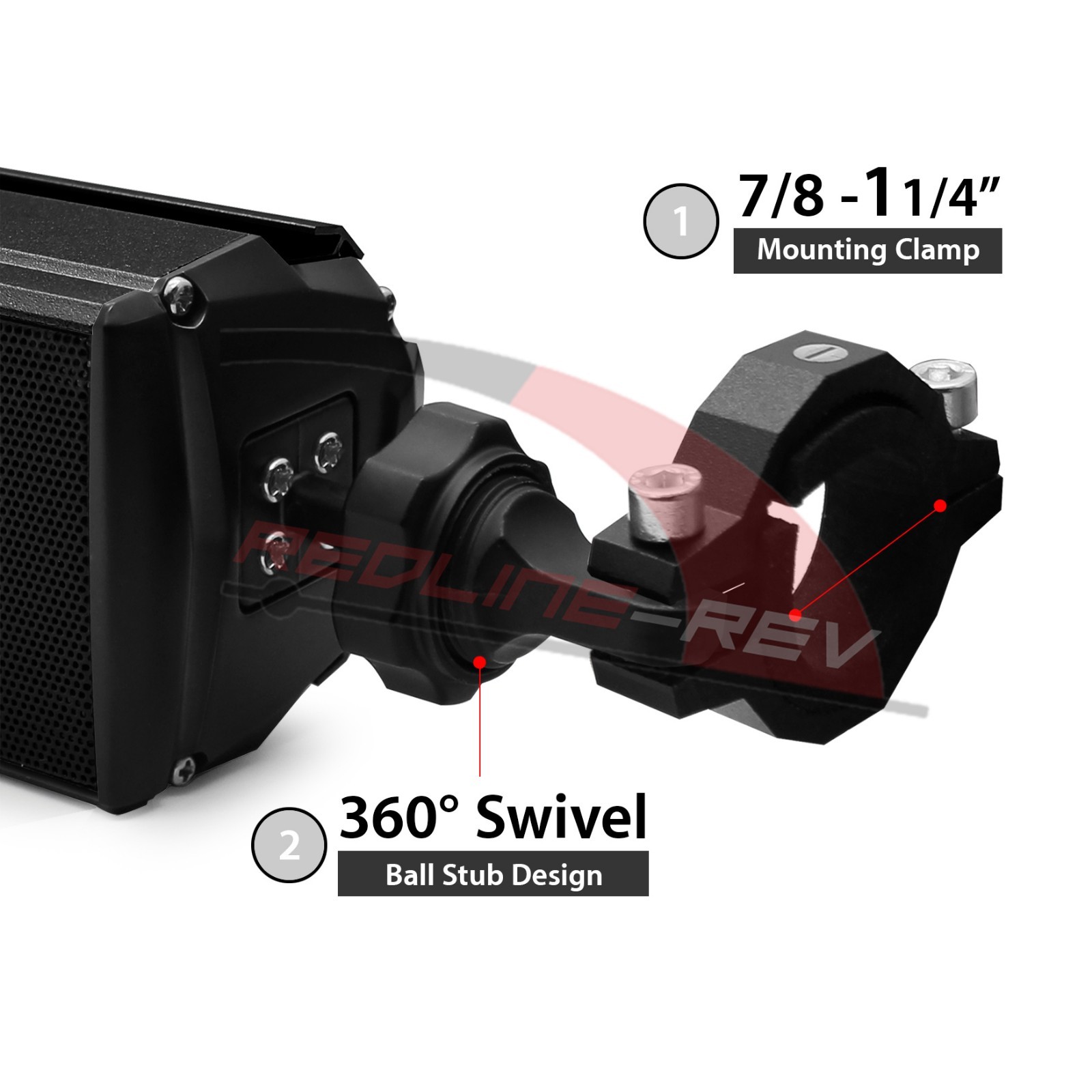 Refurbished Bluetooth Waterproof Motorcycle Audio Stereo Speaker System MP3 USB