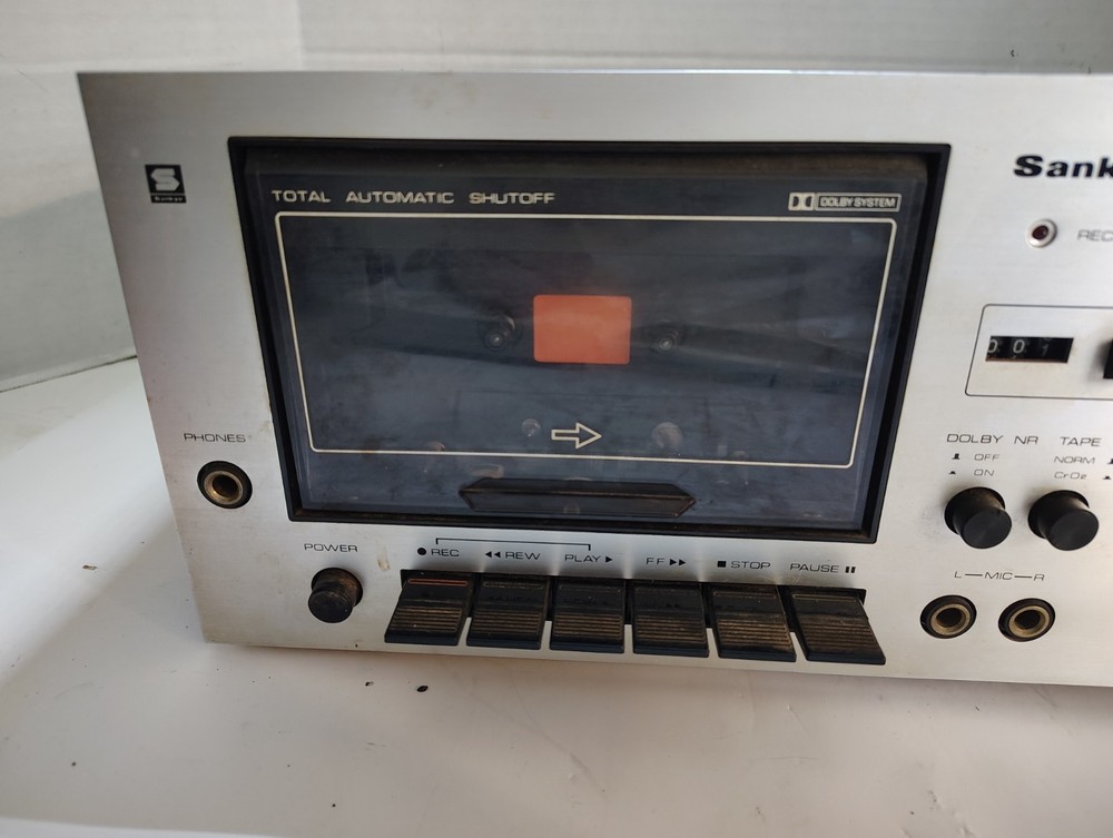 Vintage Sankyo STD-1700 Stereo Cassette Deck Dolby System