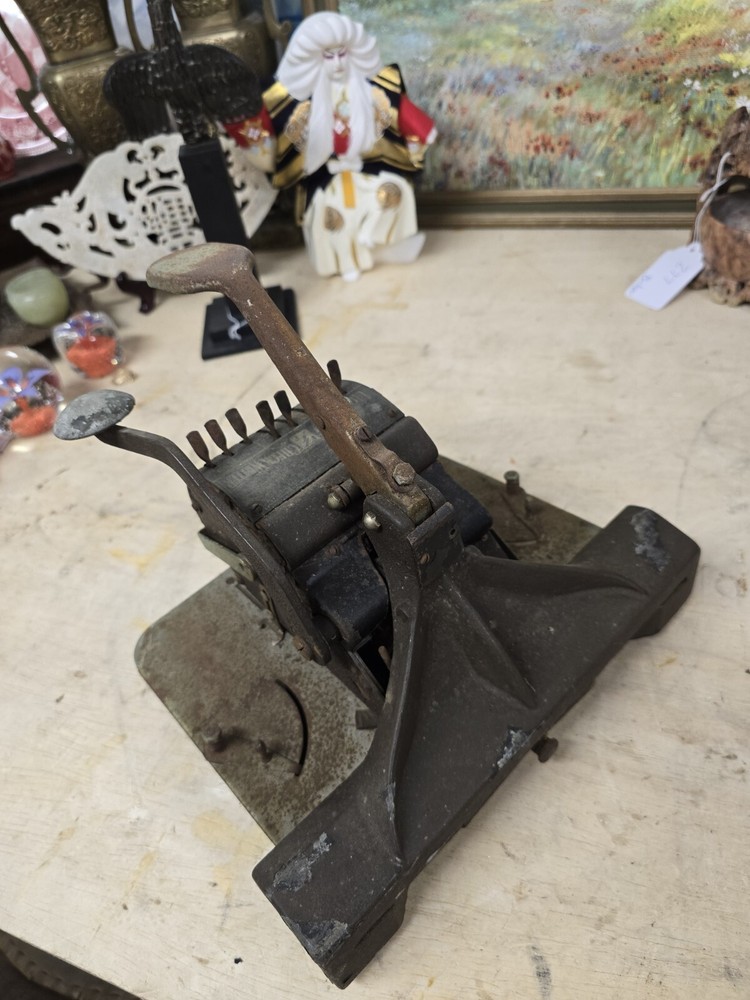 Early Antique Lightning Check Writer