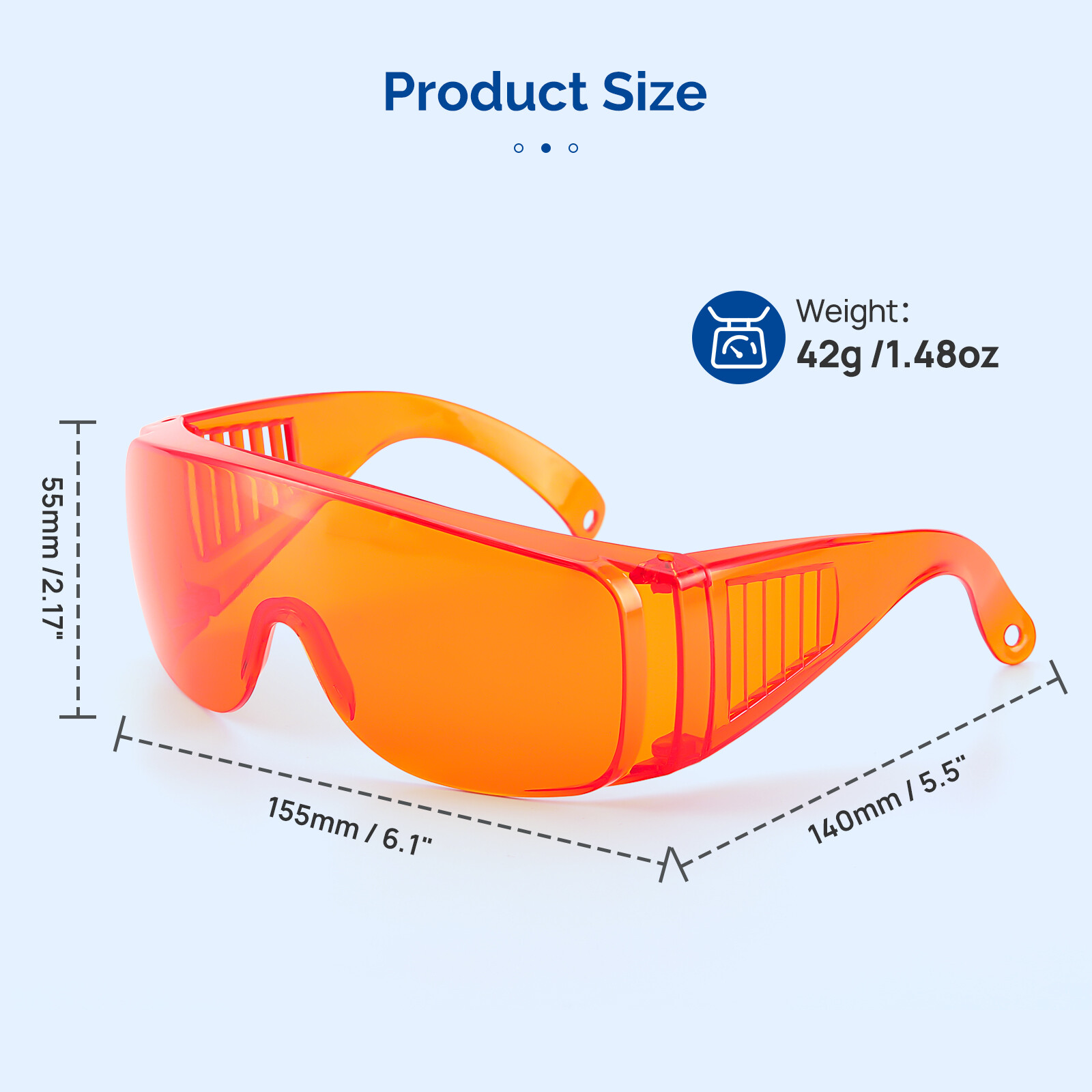 1-10 Pcs JMU Dental Curing Light Safety Glasses Eyewear LED Protective Goggles