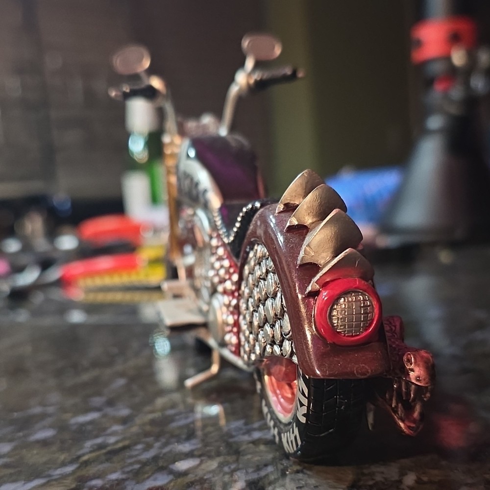 Rare KISS Gene Chopper Mini Motorcycle Hamilton Collection NO BOX