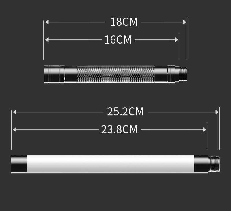 121CM Hiking Pole with Strong Flashlight, Foldable with Tactical Knife