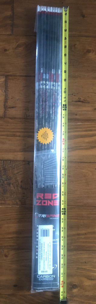Carbon Express Arrows Maxima RED ZONE SD  .400 SPINE (12 PACK) - 51183 W-INSERTS
