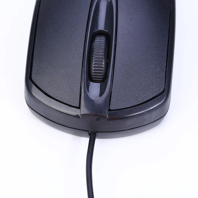 USB 2.0 Optical Wired Scroll Wheel Mouse PC Laptop Notebook Desktop Black Mice