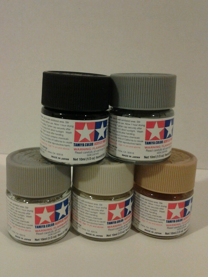 Tamiya acrylic paint BUNDLE!!! 5 × 10ml Minis
