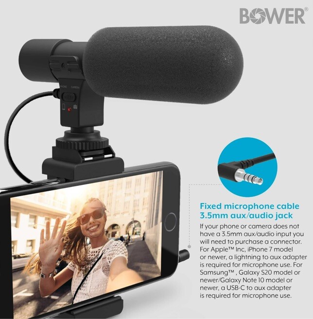 NEW SEALED Bower HD-Microphone Kit Smartphone Mount