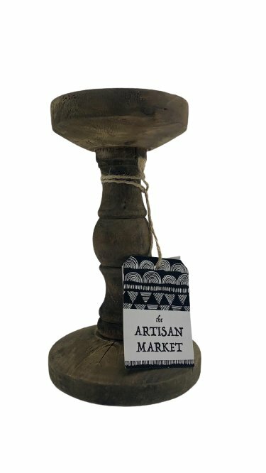 Home Essentials Congo Small Wood Candlestick