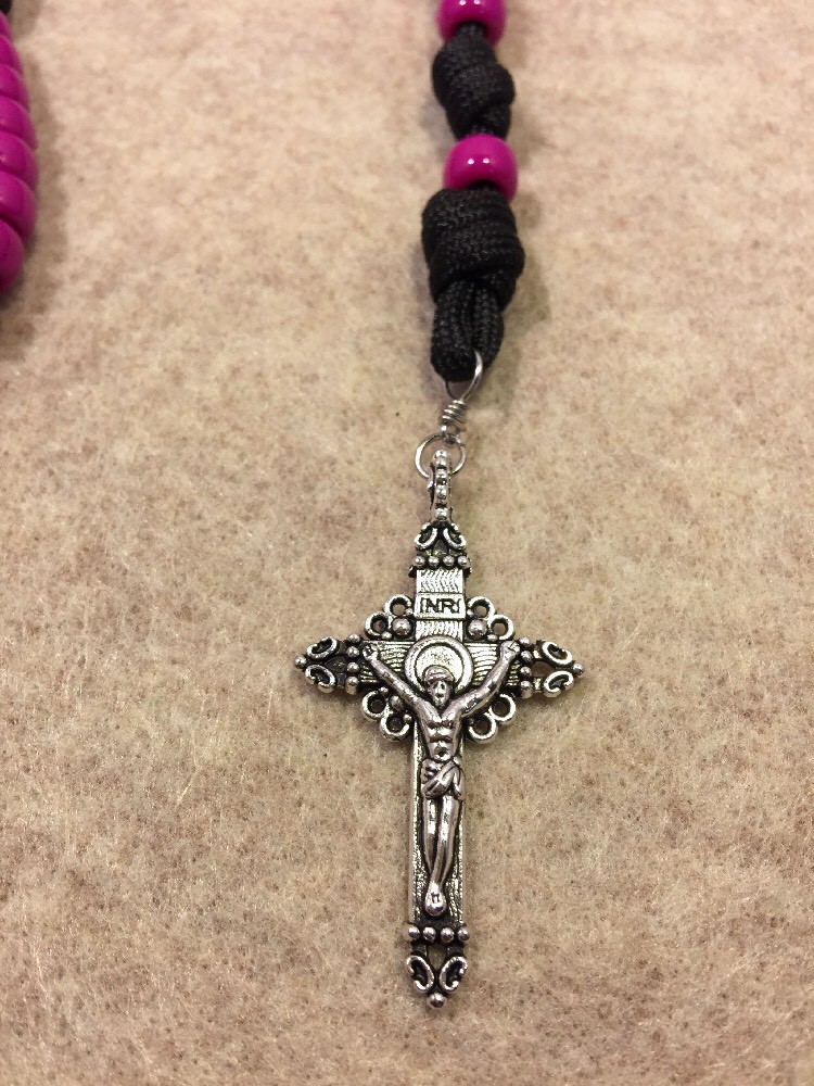 Paracord Catholic rosary, Durable Rosary - Handmade