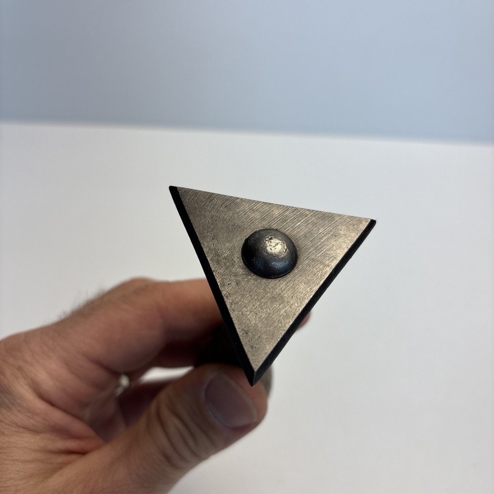 Vintage Triangular Cabinet Scraper Tool 2” Blade Wood Handle 5”