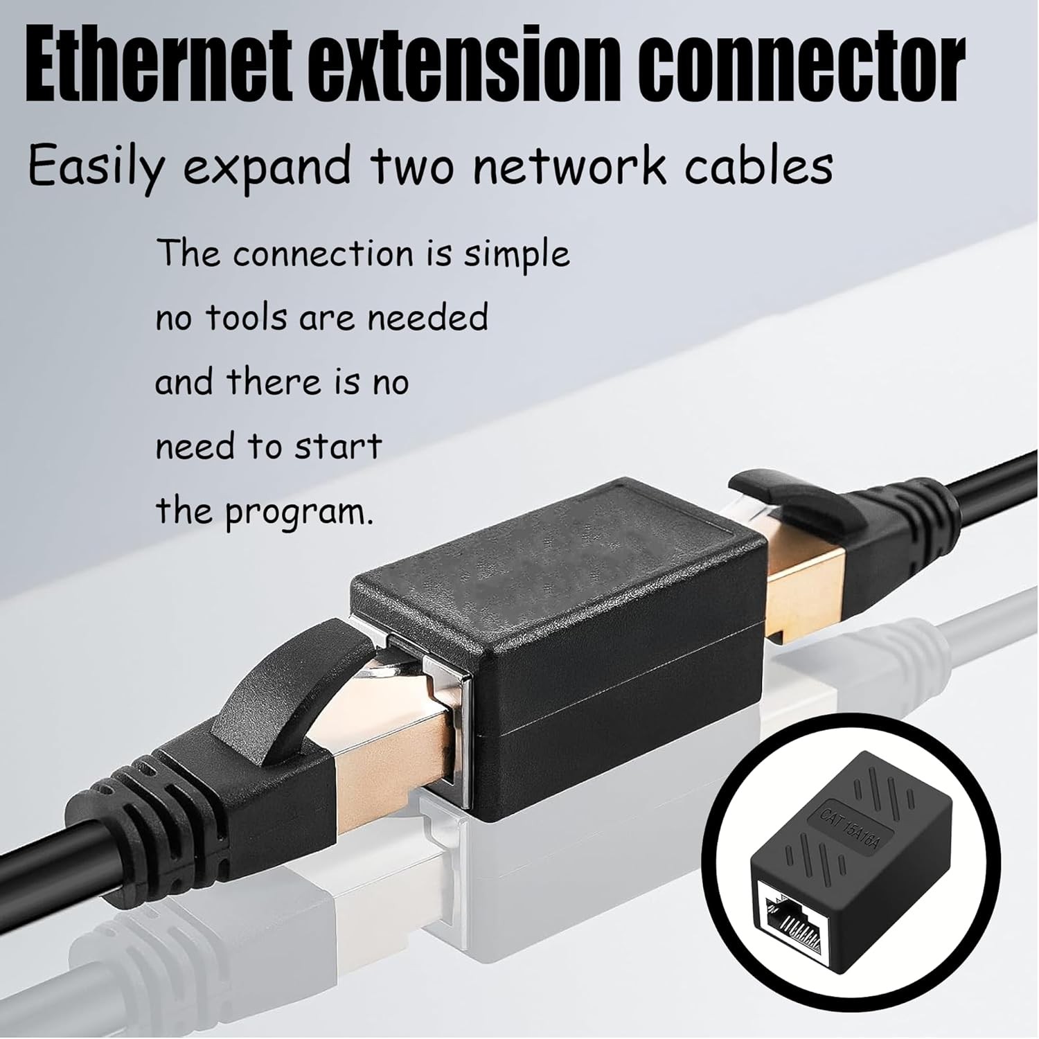 RJ45 Inline Coupler Cat7 Cat6 Cat5e Cat5 Ethernet LAN Network Cable Adapter Lot