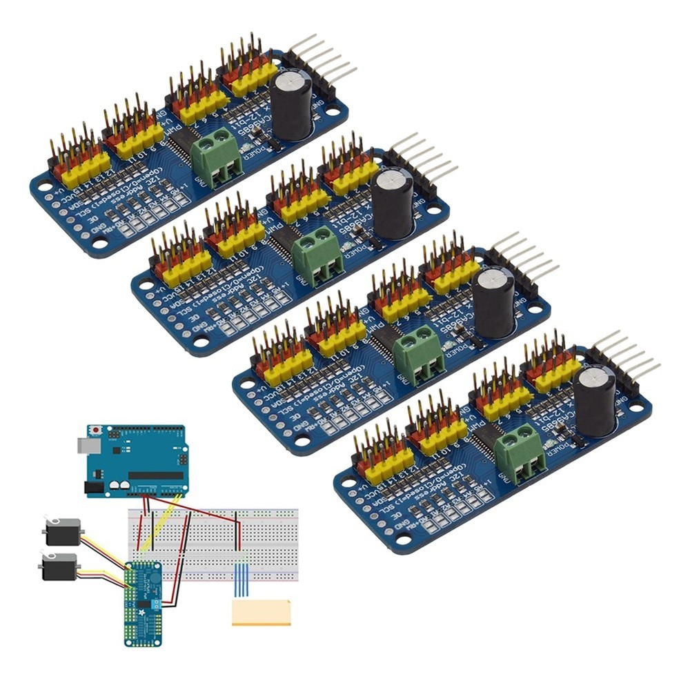 PCA9685 Module I2C Controller For Arduino Projects 3.3V MCU Compatible