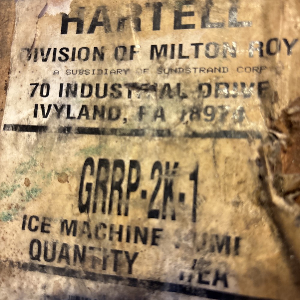 HARTELL GRRP-2K-1 ICE MACHINE PUMP