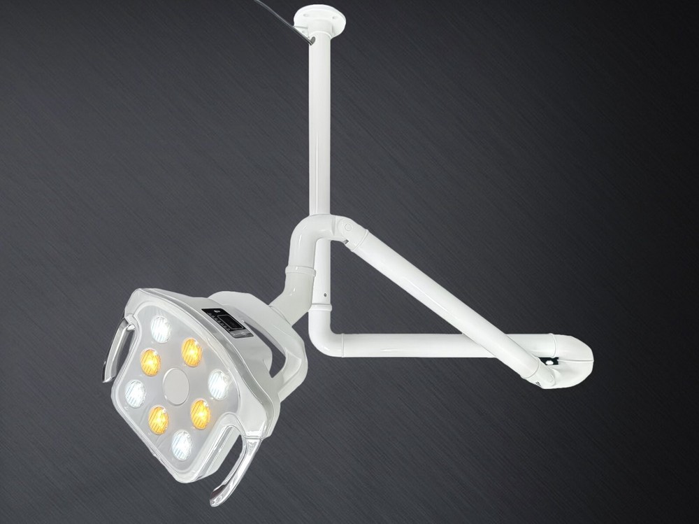 Dental Operating Light Ceiling Mounted 8 Bulbs LED Light with Sensor Touch Sceen