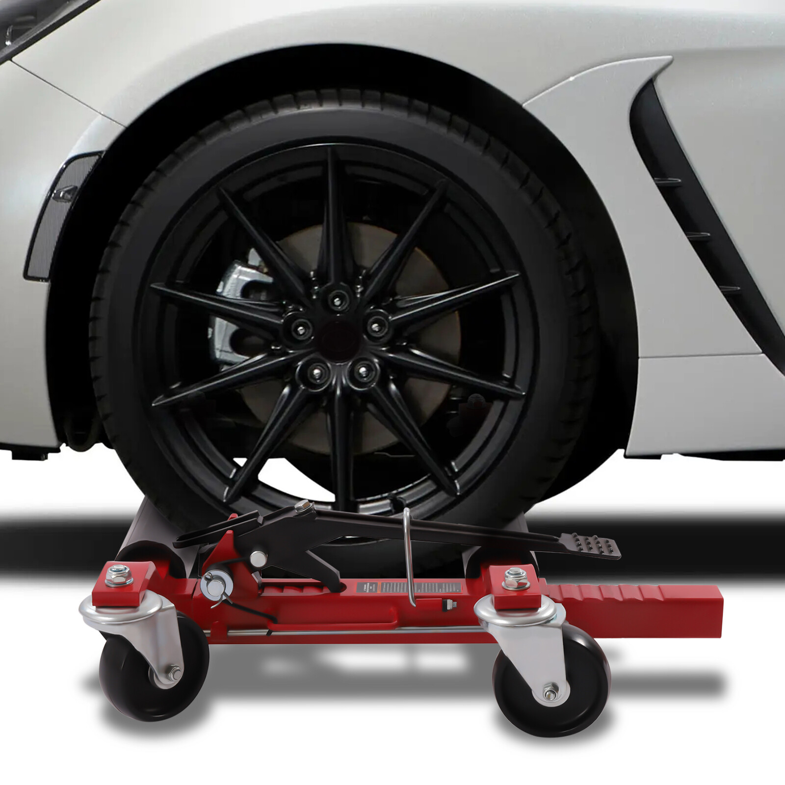 1500lb Ratcheting Wheel Dolly Auto Vehicle Positioning Moving Car Tire Lift Jack