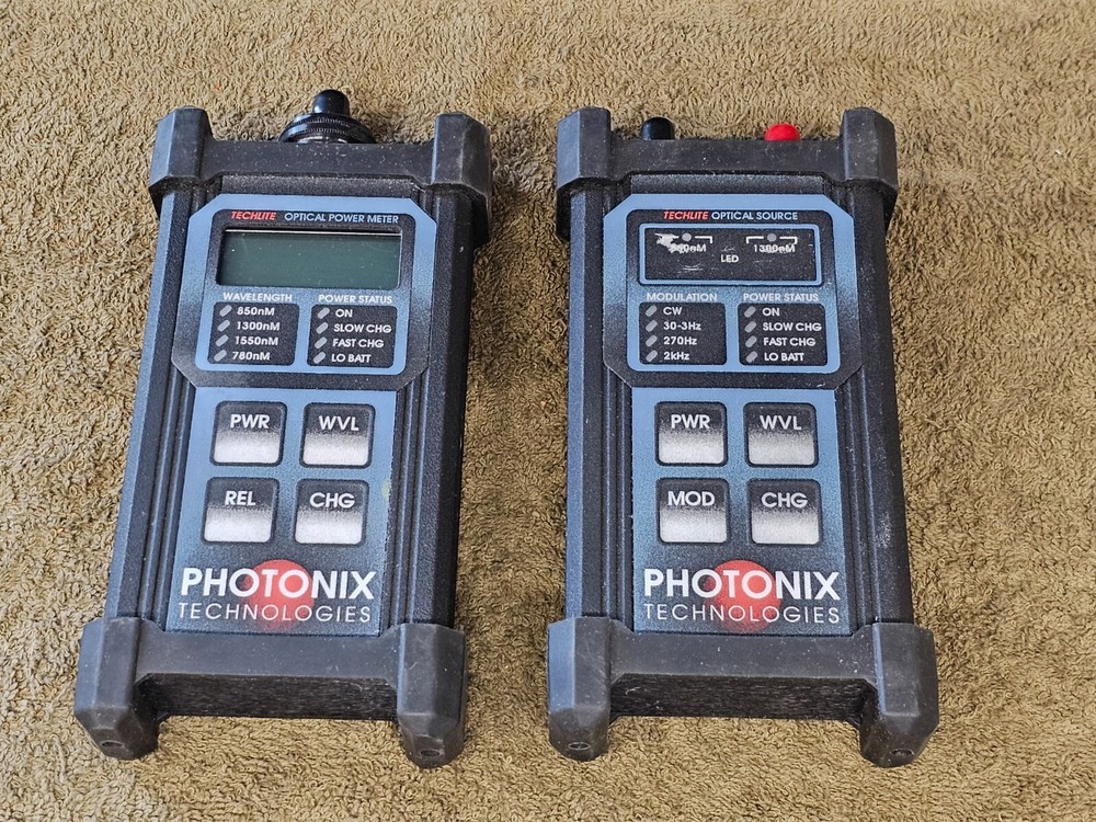 Photonix Technologies Techlite Optical Source Power Fiber Optic Meter