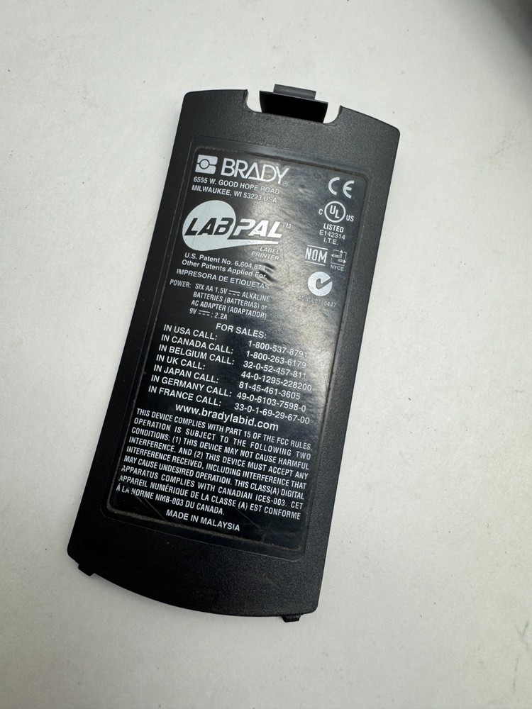 Brady LabPal 3/8” Handheld Label Printer LCD Display for Cable Labeling Untested