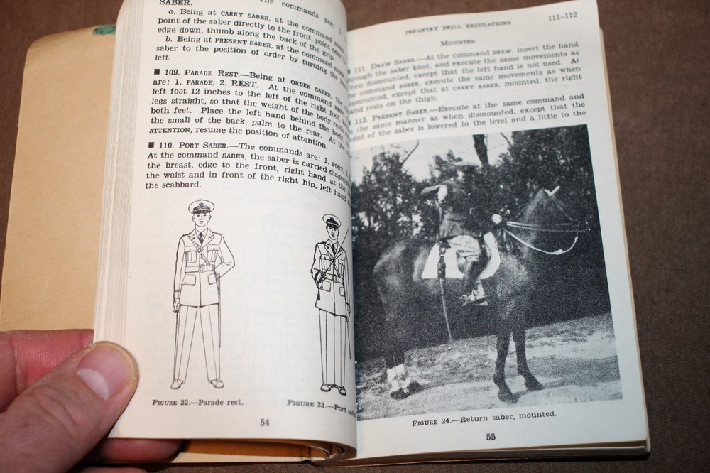 Original WW2 U.S. War Department Issued "Infantry Drill Regulations" Book 1941
