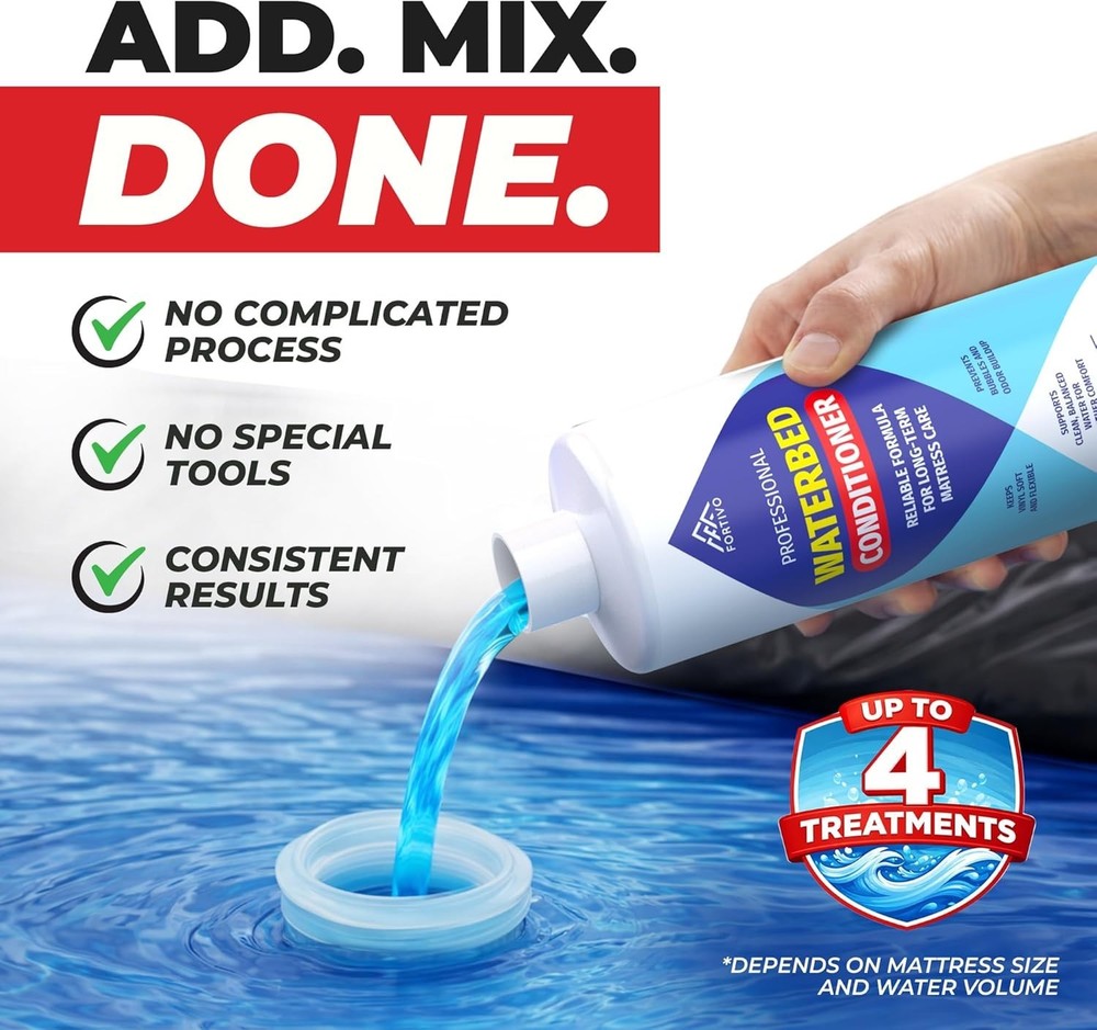 Efficient 8 oz Waterbed Conditioner – Compatible with All Mattress Types