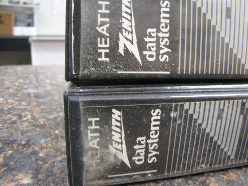 Heath Zenith Data Systems Binders - SUPERSORT & BASIC-80 w/ 4x 5.25" Disks