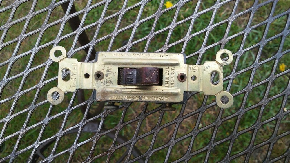 vintage leviton light switch USA