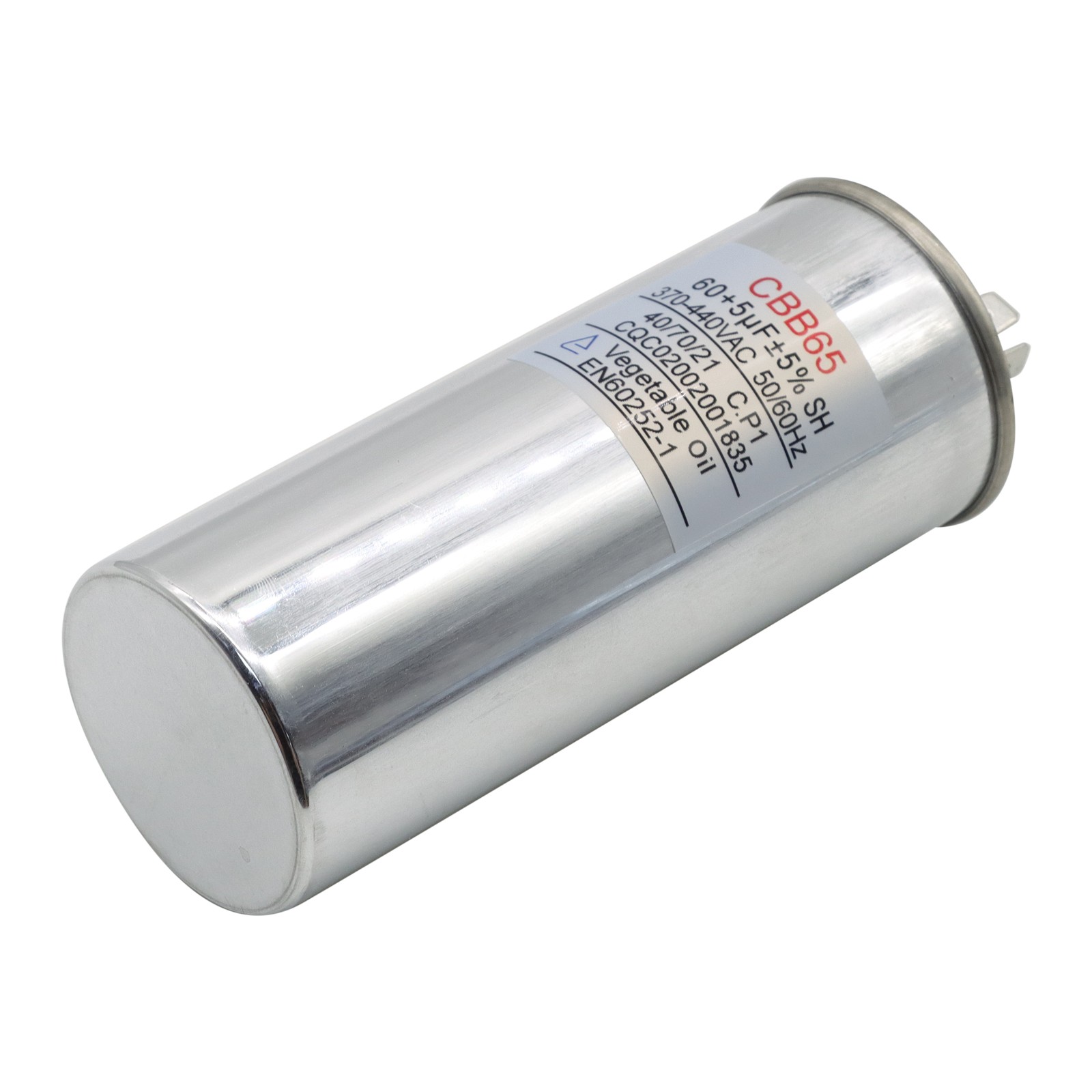 60/5 uF 60+5 MFD Capacitor 370 440 VAC Dual Run Capacitor AC Universal -10 Pack