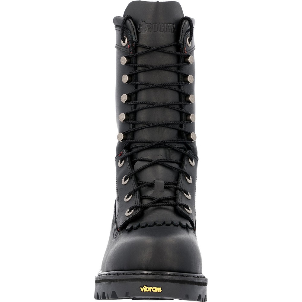 Rocky Code Red Logger Fire Boot