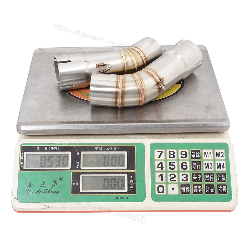 For Ducati 848 1098 1198 Exhaust Tip Mid Pipe Carbon Muffler Slip On 51MM System