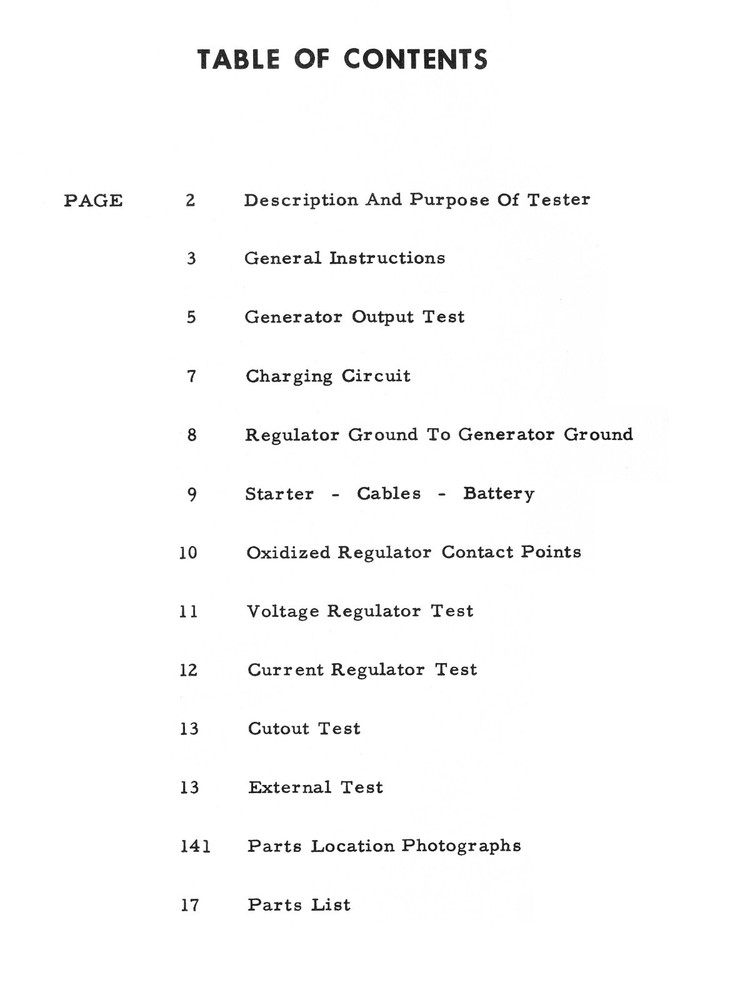 Operating Instructions Manual Allen Electric Volt-Amp Tester Model E-1402 E1402