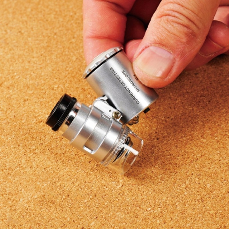 Portable Microscope with 60X Magnification Scratch-Resistant Lens for Hobbyists