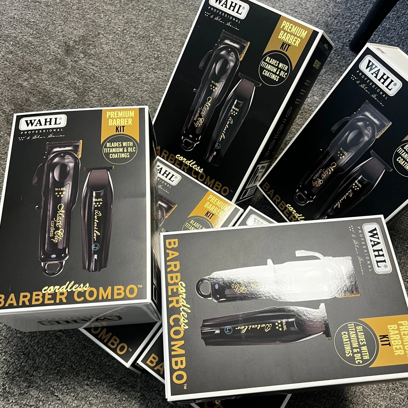 WahI New Professional 5 Star Cordless Barber Combo Magic Clip Clipper Detailer