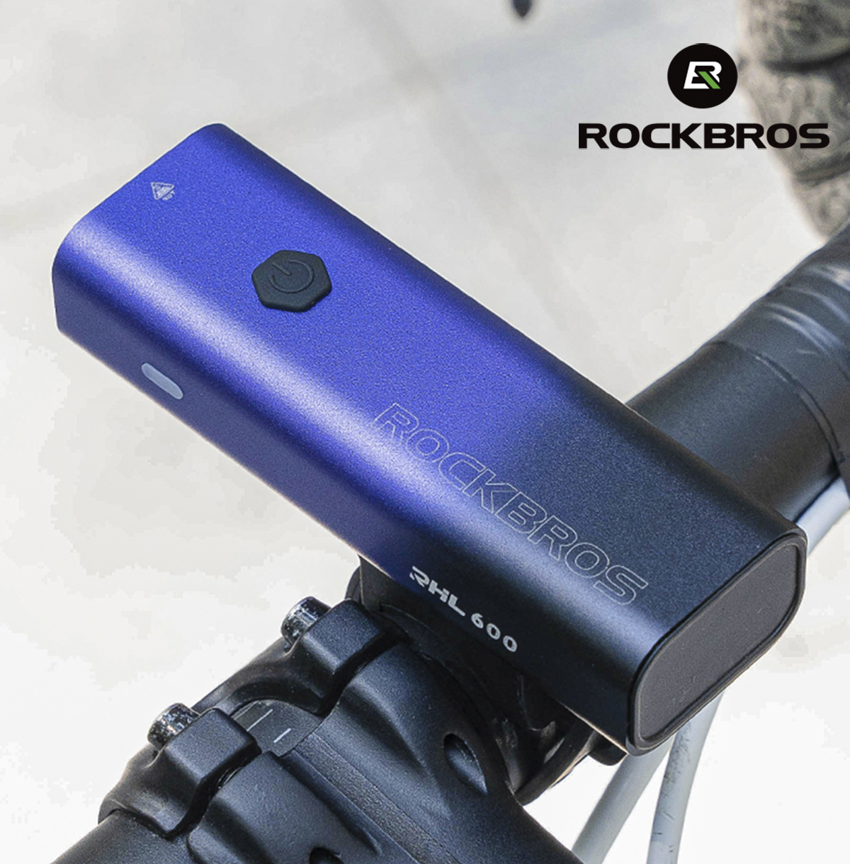 ROCKBROS Cycling Headlight USB Rechargeable MTB Road Bike Front Light Night LED