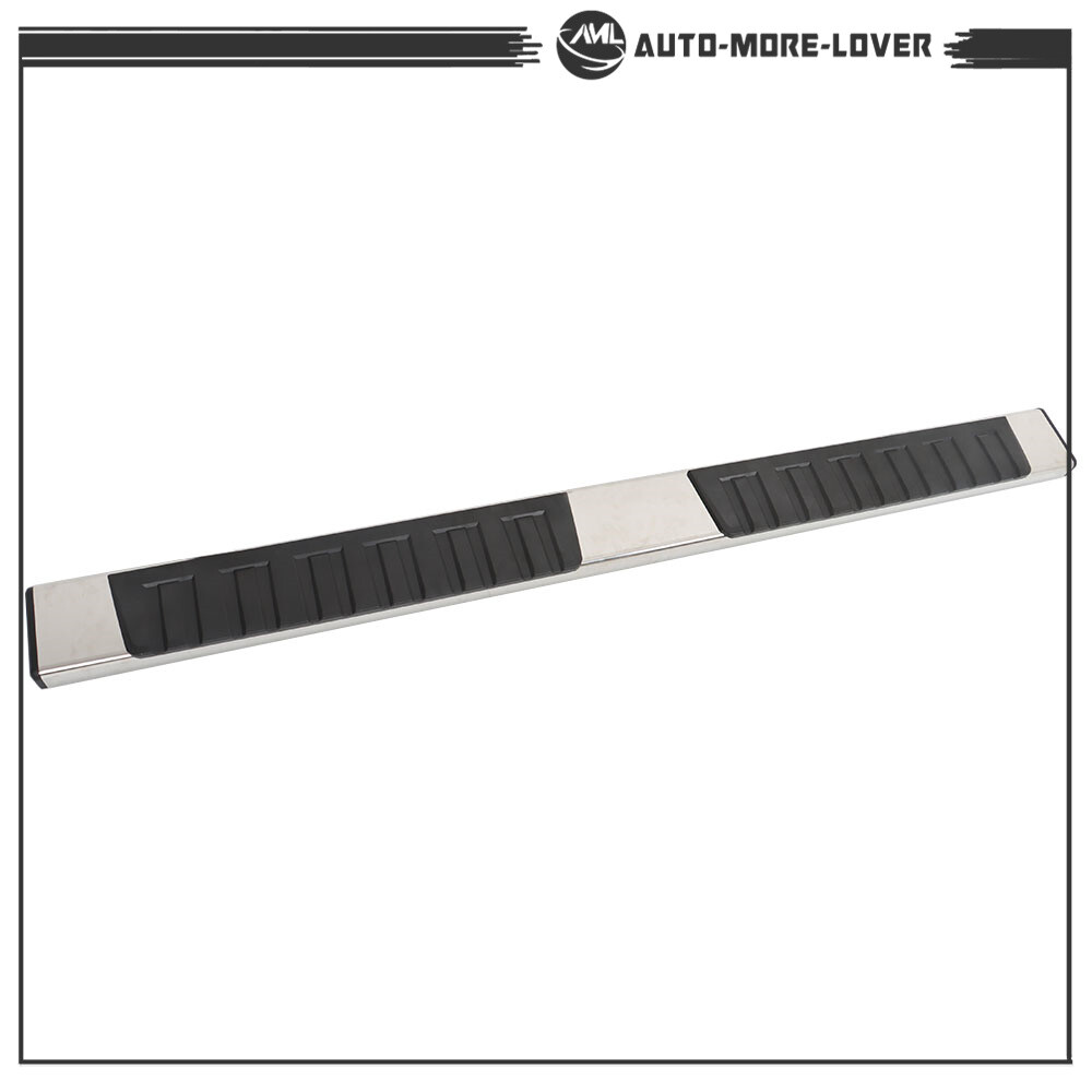 6" Running Boards Side Step For 2007-18 Silverado GMC Sierra Double Extended Cab
