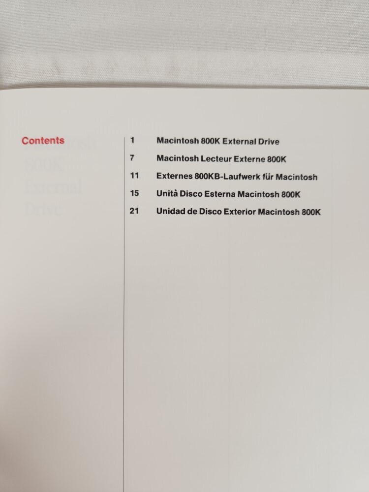 Apple Computer Macintosh 800K External Drive 1985 Manual ~ Vintage Computing