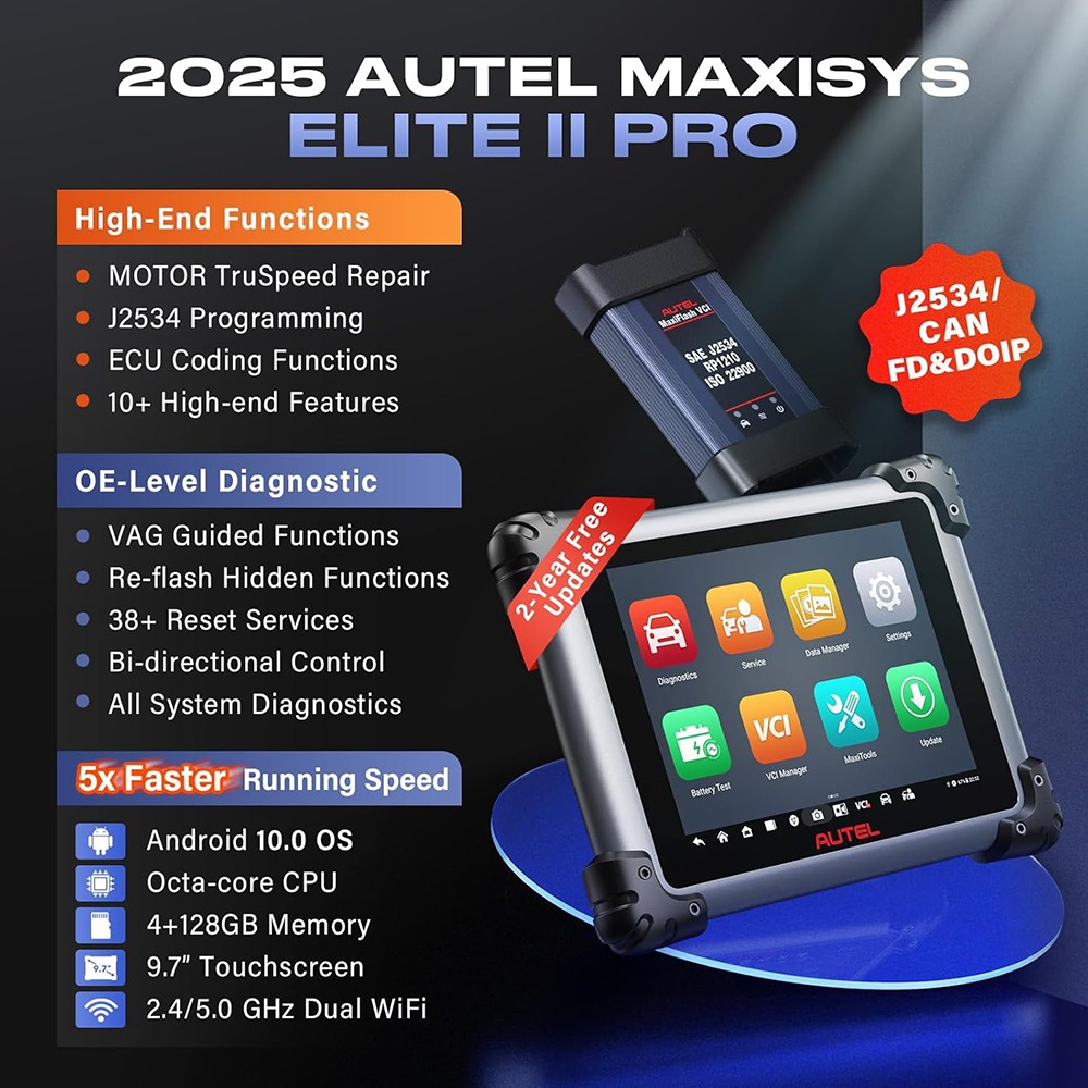 Autel MaxiSys Elite II Pro ULTRA J2534 Programming ECU Coding Diagnostic Scanner
