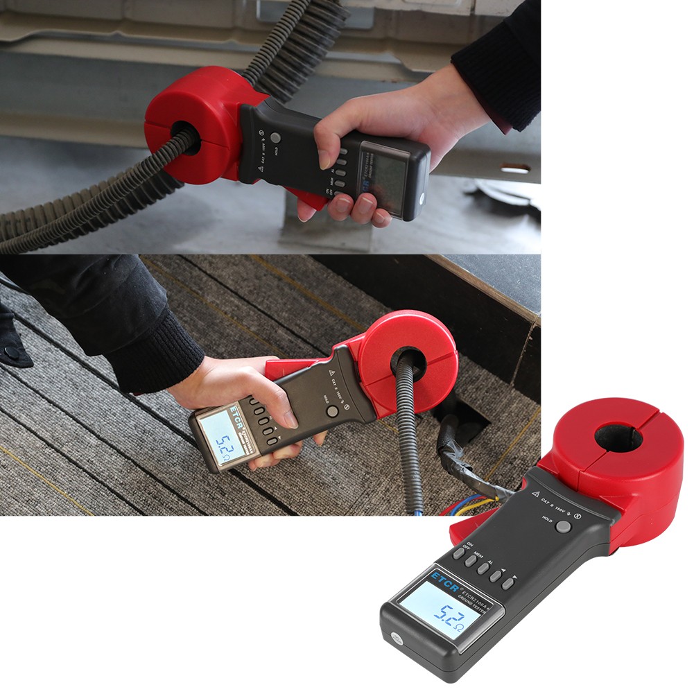 ETCR2100A+Digital Clamp On Ground Earth Resistance Tester Meter USA Shipping