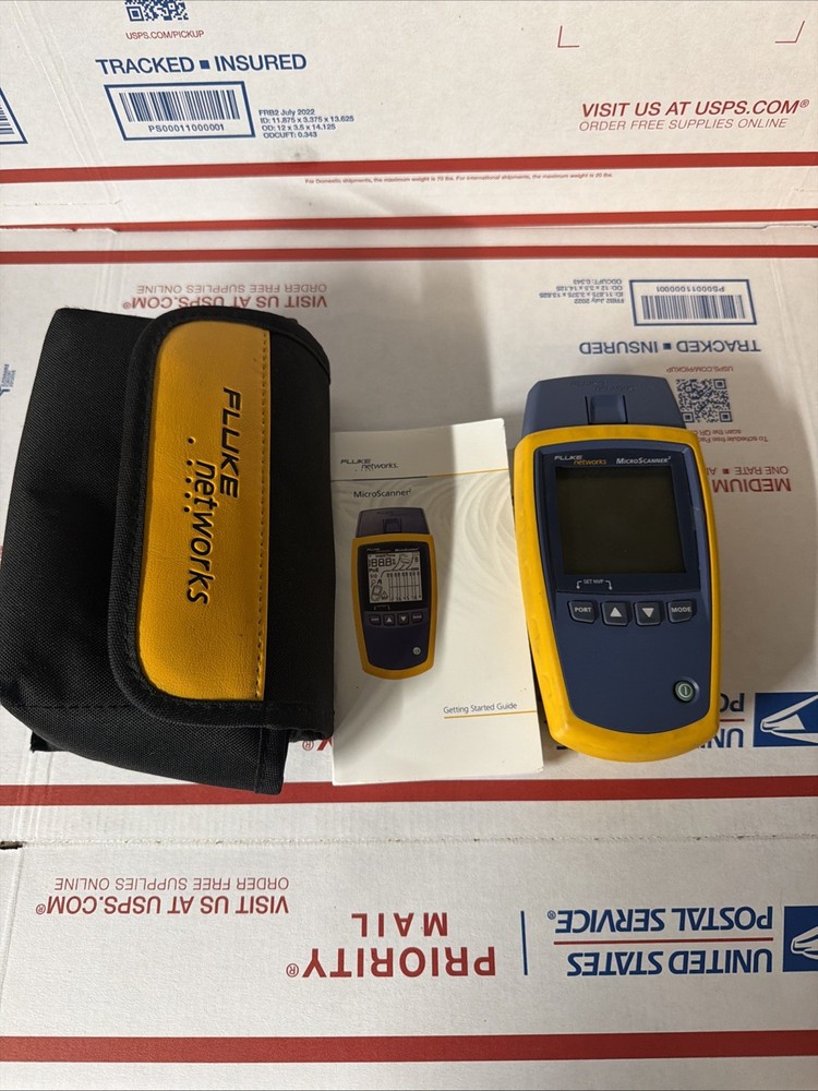 Fluke Networks Microscanner2 MS2-100 Cable Verifier w Fluke Soft Case
