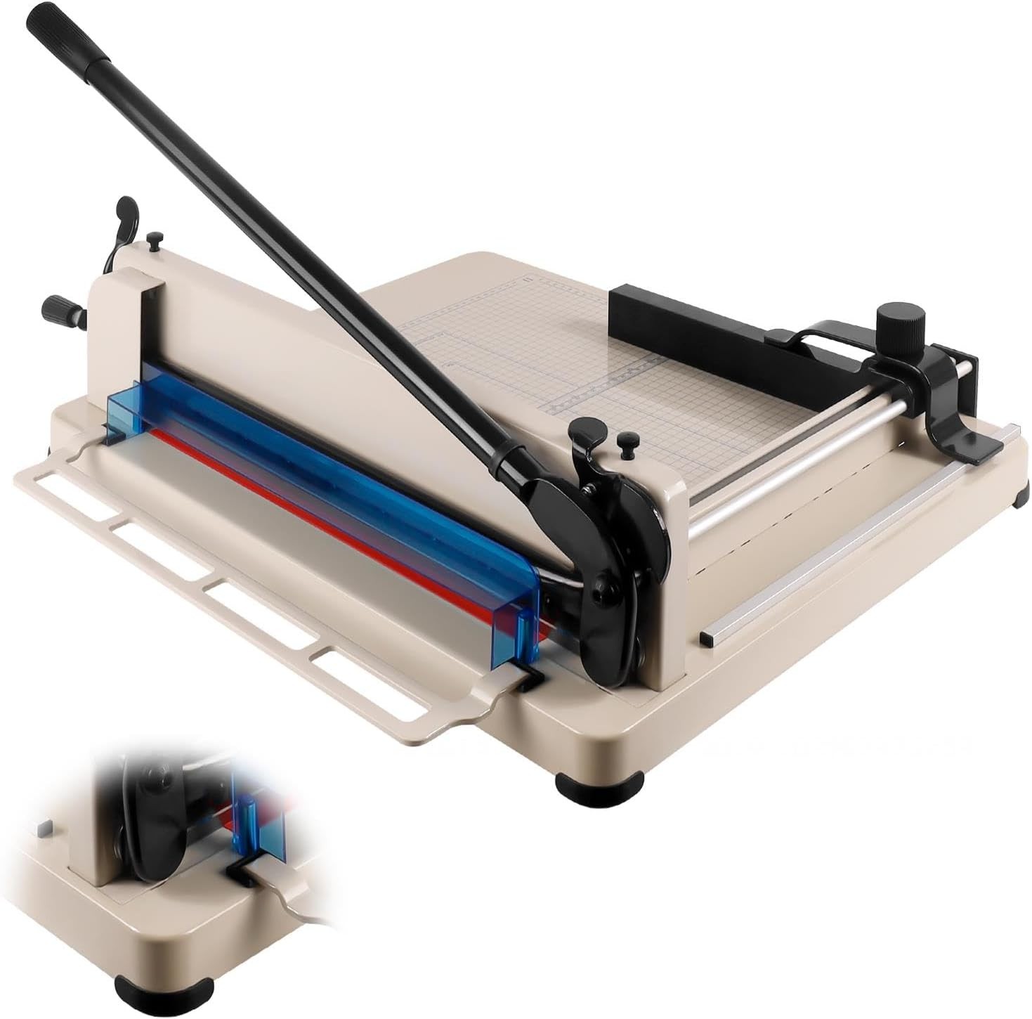 17"Heavy Duty Guillotine Paper Cutter,A3 Manual Paper Trimmer 400 Sheet Capacity