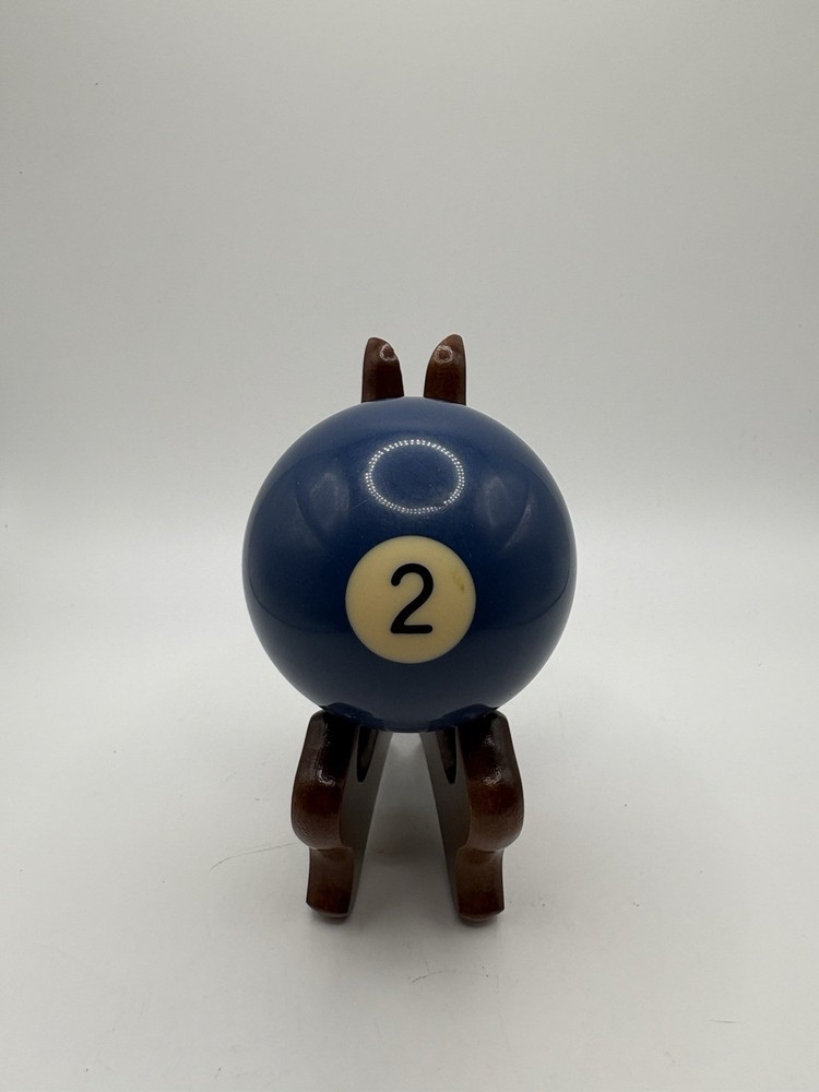 Vintage 2 1/4" Billiard Pool Ball Replacement #2 Solid Dark Blue