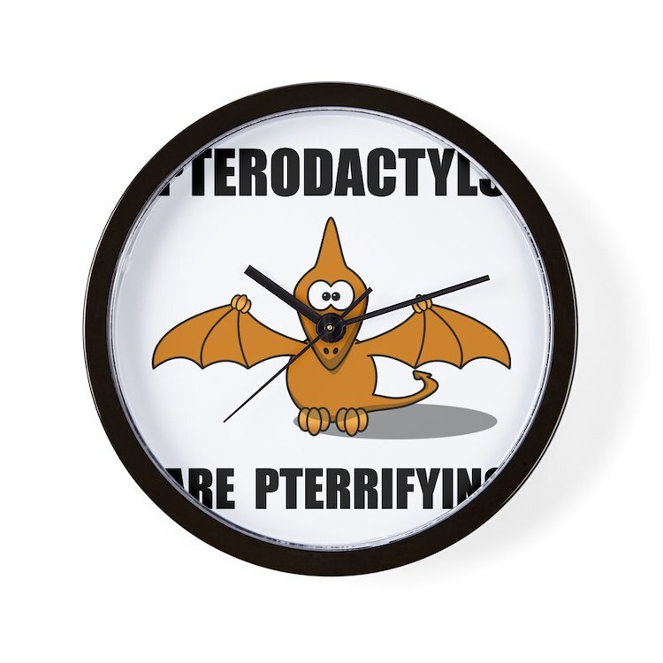 CafePress Pterodactyls Pterrifying 10" Wall Clock (830551943)