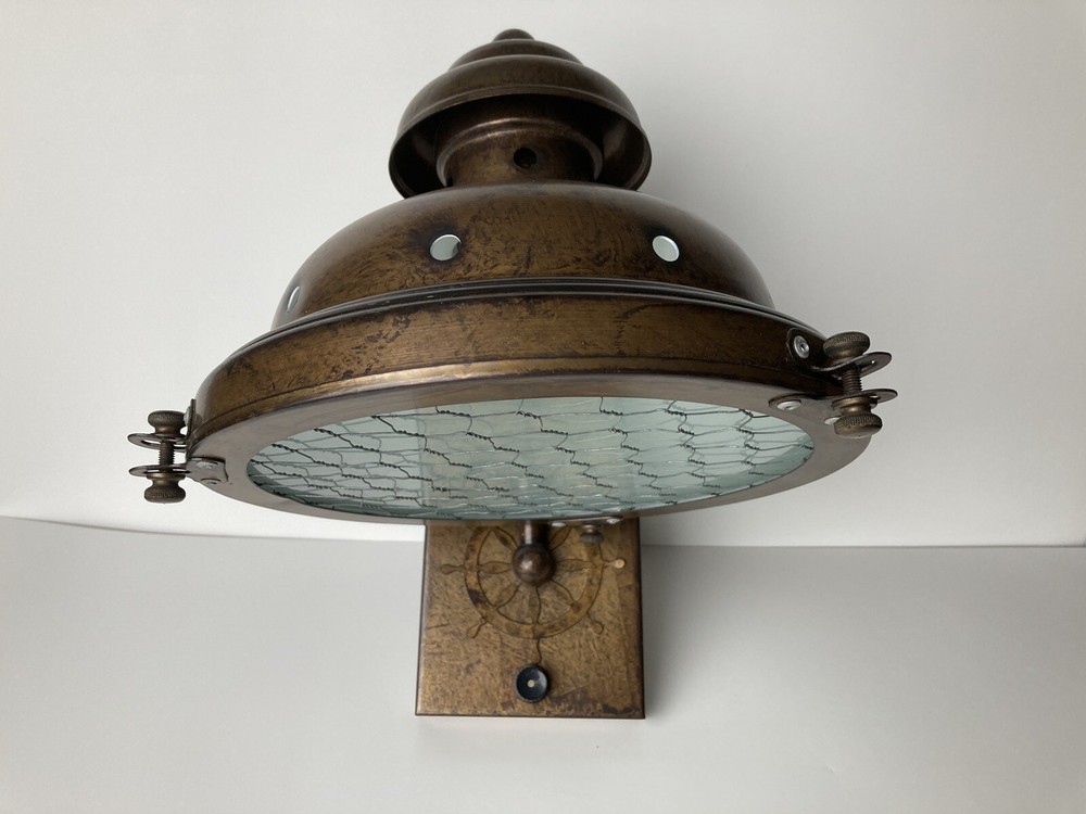 Vintage Nautical Bronze Sconces