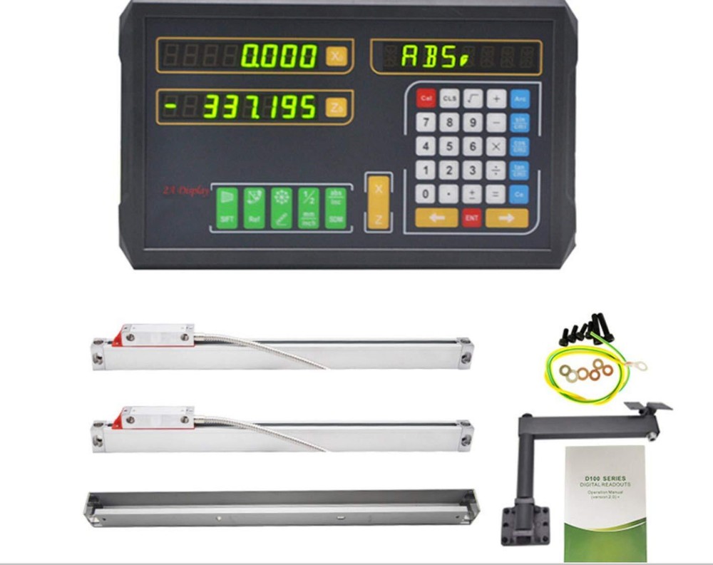 2 Axis DRO Digital Readout Display Linear Optical Glass Scale Kit Customized Set