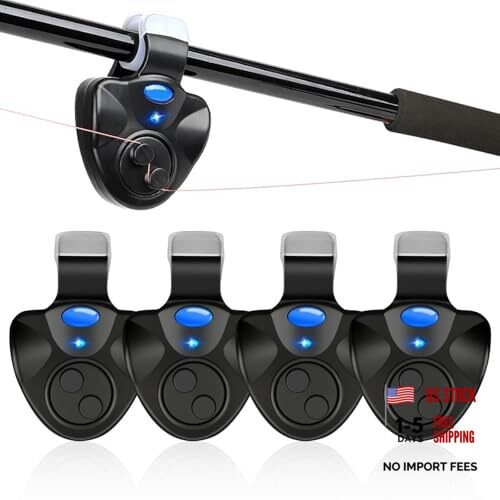 Fishing Bite Alarms, 4PCS Electronic Fish Bite Indicator, Fish Pole Clip On