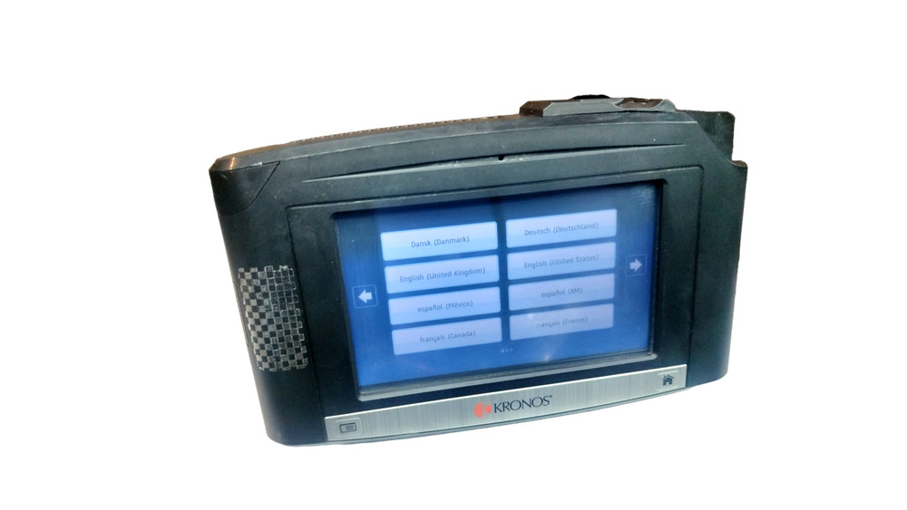 Kronos Intouch 9000 Time Clock with TouchScreen Barcode 8609000-028