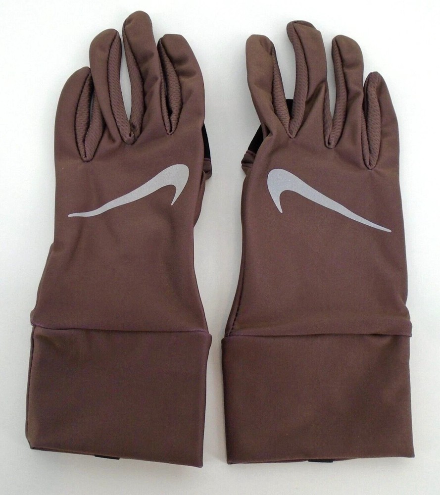 Nike Lightweight Tech Gloves Women's Medium Touch Screen Dark Wine/Silver