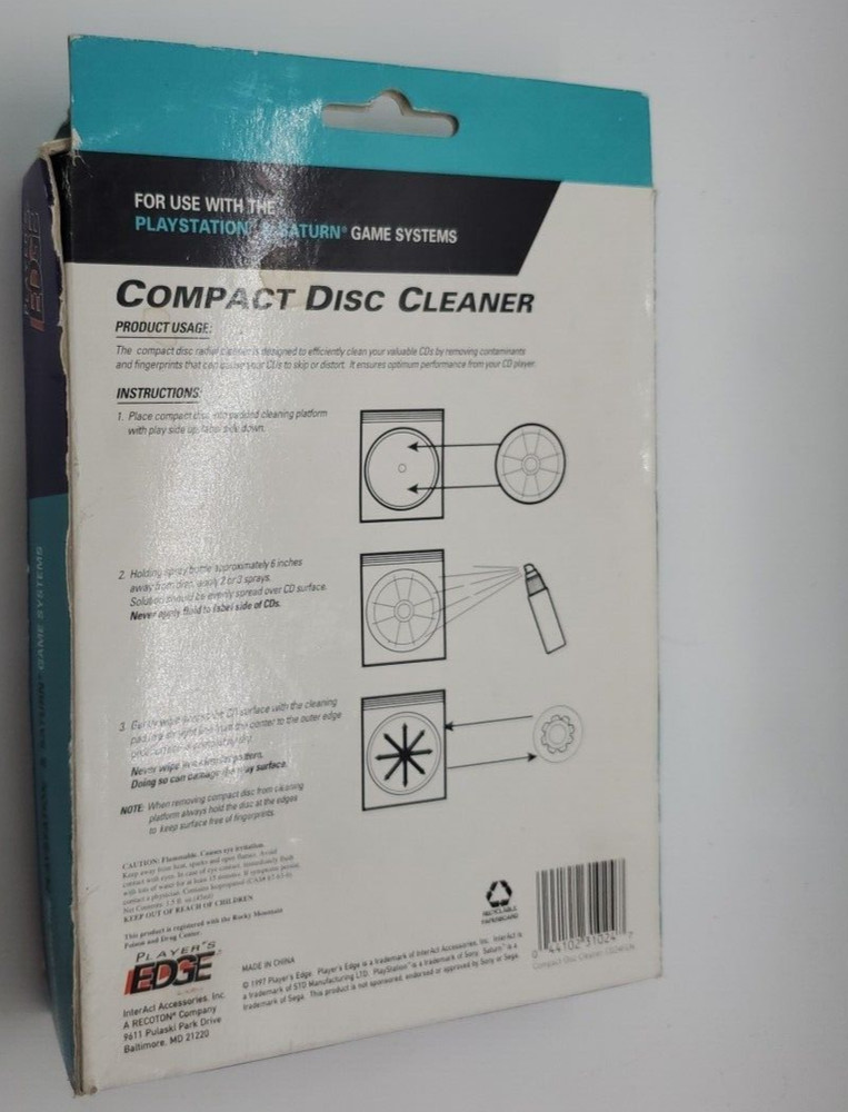 Player's Edge - Compact Disc Cleaner