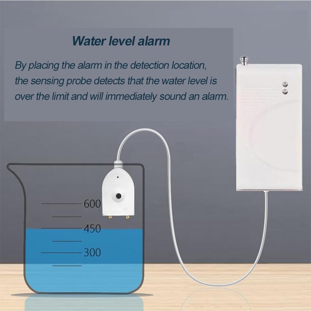 Water Detector Kit: 1 Smart Hub + 3 Leak Sensor (Silent), Water Sensor with E...