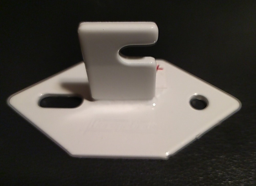 Gridwall Wall Mount Bracket - Grid Panel Mounting Brackets - White - 16 Pieces