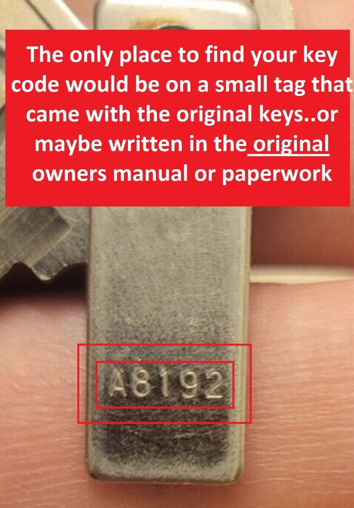 Yamaha Motorcycle keys Cut to Code replacement spare key for codes A8251-A8500